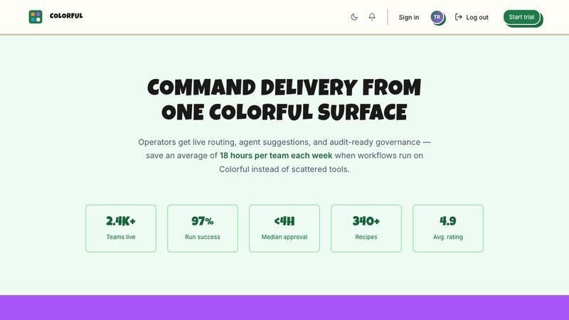 Colorful preview