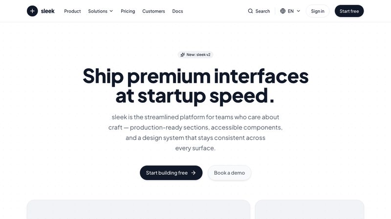 Sleek preview